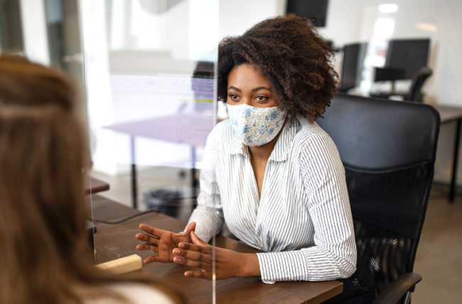Can employees enforce mask-wearing in the workplace?
